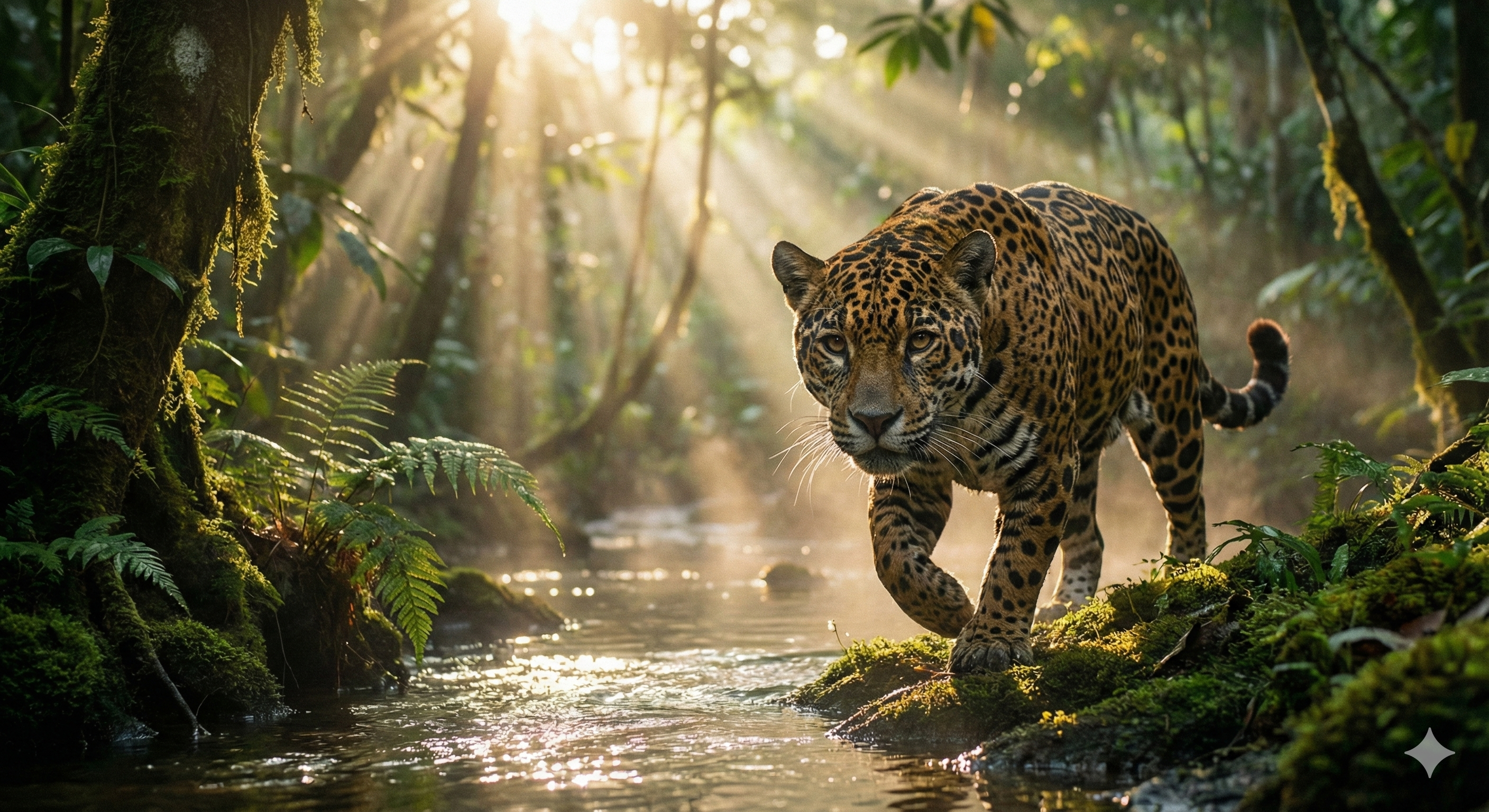 Foto de uma Onça Pintada - Símbolo da Fauna Brasileira